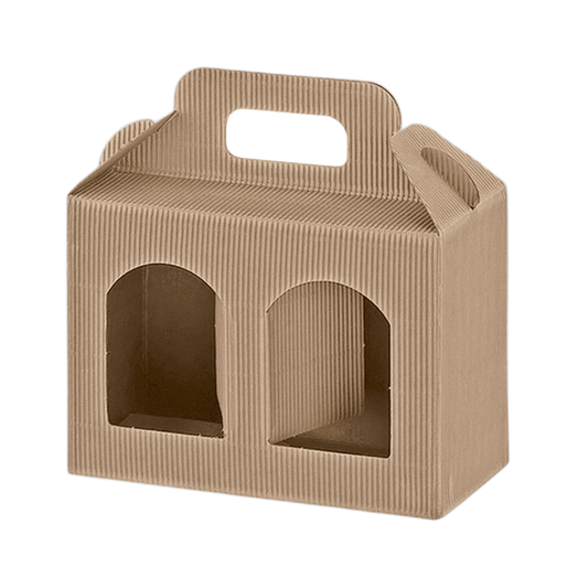 Caixa Cartão Micro -  2 Frascos - 17x8x12 cm