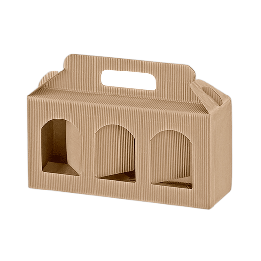 Caixa Cartão Micro -  3 Frascos - 25x8x12cm